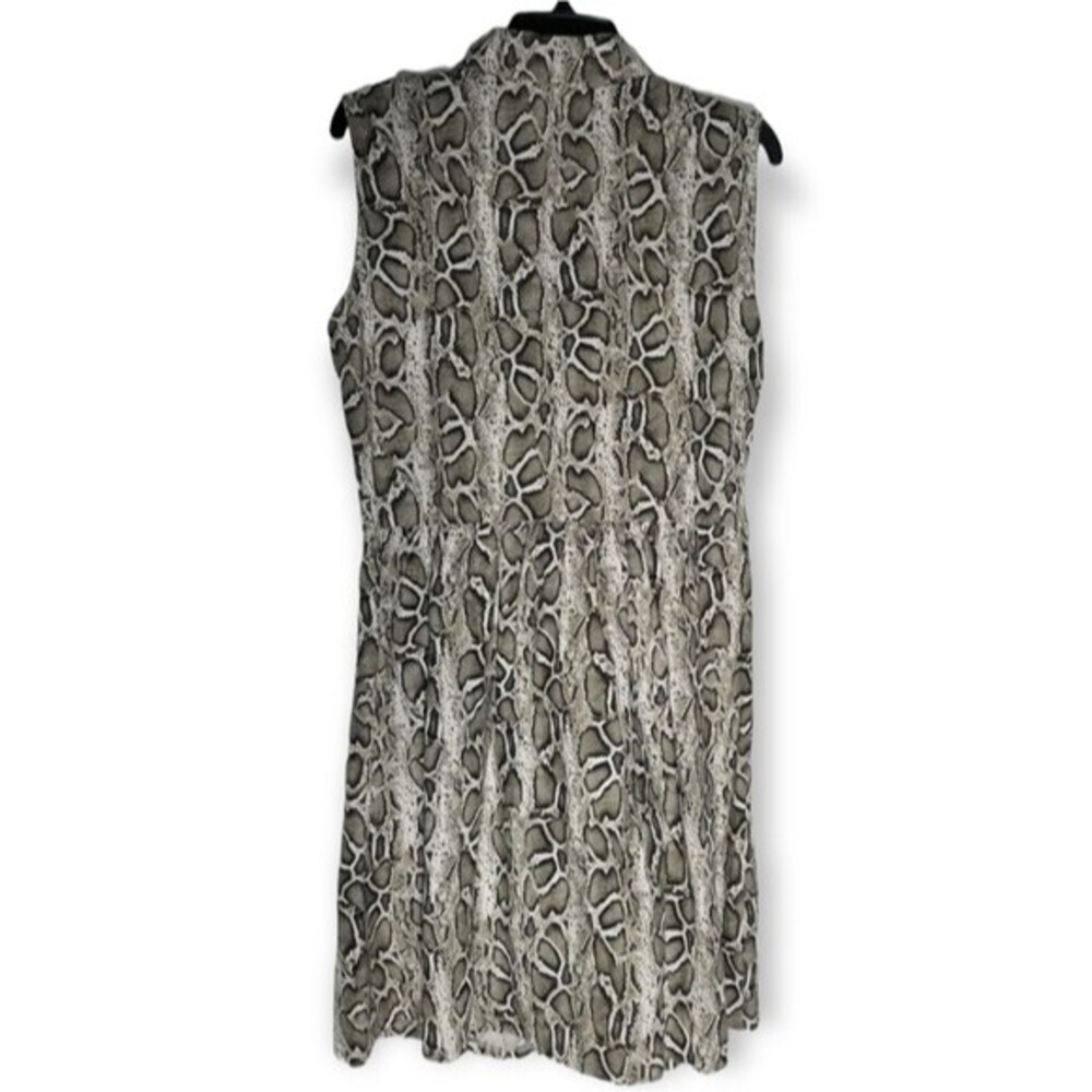 Laura Bianchi 100% Linen Snake Python Print Sleev… - image 4